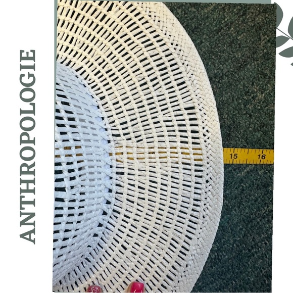 Anthropologie Wyeth Open Weave Rancher Sun Hat White One Size - Picture 5 of 7